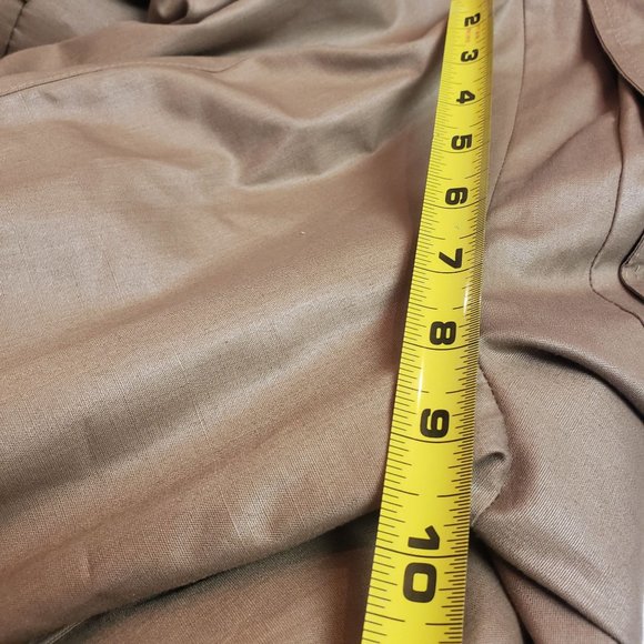 Vintage Misty Harbor Trench Wrap coat size 12US single breast Khaki mid calf - Picture 12 of 16